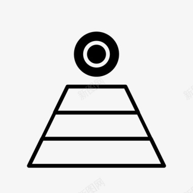 马斯洛层次需求层次金字塔图标