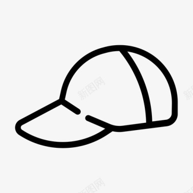 棒球帽时装帽子图标