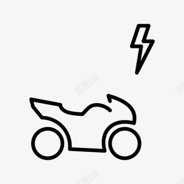 电动摩托车自行车环保图标