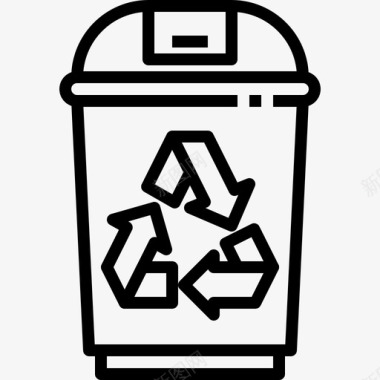 垃圾箱垃圾回收站图标