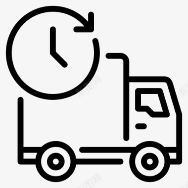 交货时间货物运输图标