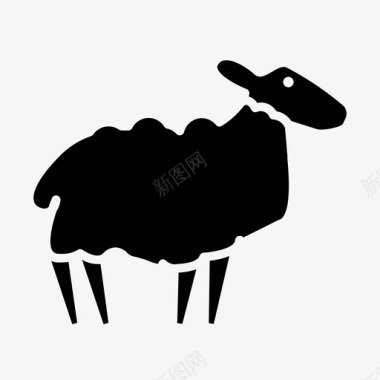 绵羊母羊农场图标