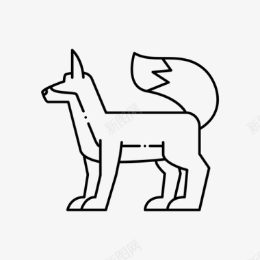 狐狸动物聪明图标