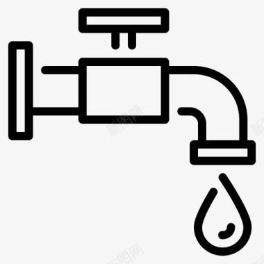 水龙头滴水器水管工图标