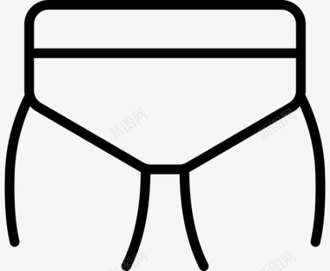 内裤裆部衣服图标