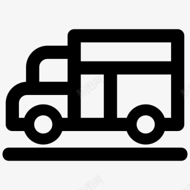 送货车货物运输图标
