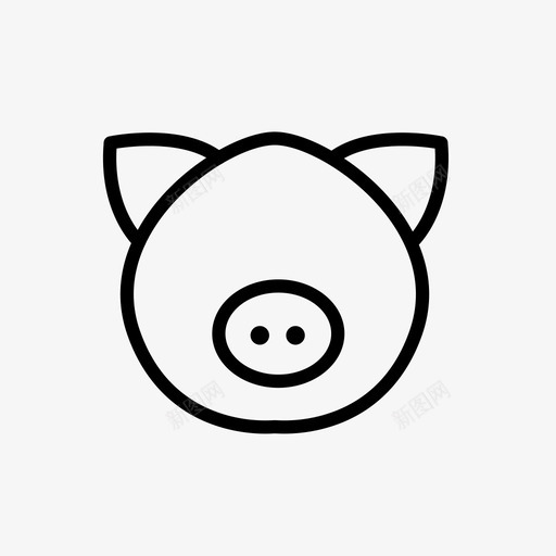 猪肉肉猪svg_新图网 https://ixintu.com 猪肉 肉猪 食品 配送