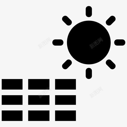 太阳能生态绿色svg_新图网 https://ixintu.com 太阳能 生态 绿色 地球 污染 循环 利用