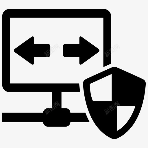 vpn保护互联网网络svg_新图网 https://ixintu.com 保护 互联网 网络安全 防病毒 安全 部分