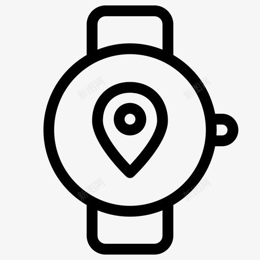 智能手表导航功能定位svg_新图网 https://ixintu.com 智能 手表 导航 功能 定位 广场