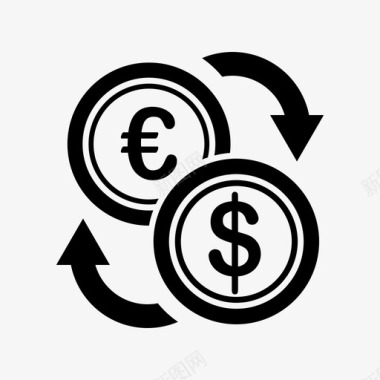货币交易商业美元图标