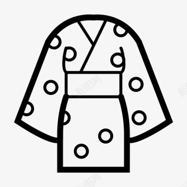 yukata连衣裙日本图标
