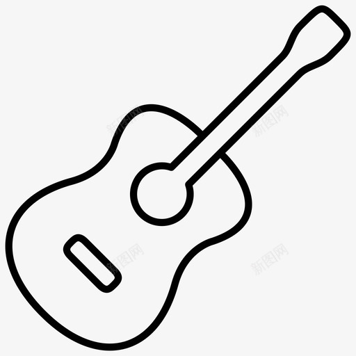 吉他声学乐器svg_新图网 https://ixintu.com 吉他 声学 乐器 音乐 聚会 旅游 露营