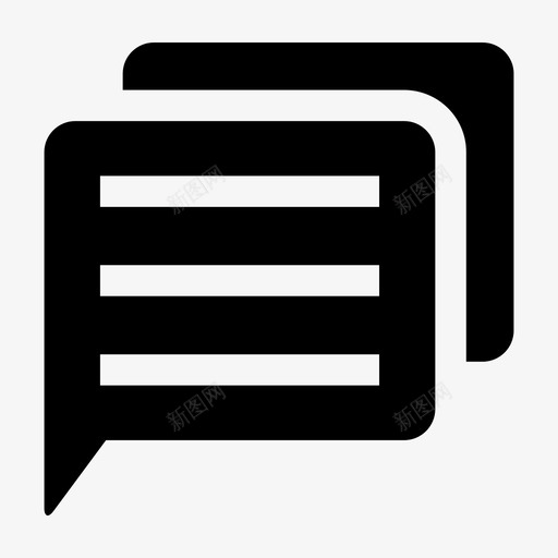 演讲聊天交流svg_新图网 https://ixintu.com 演讲 聊天 交流 对话 信息 信息办 办公室 符号