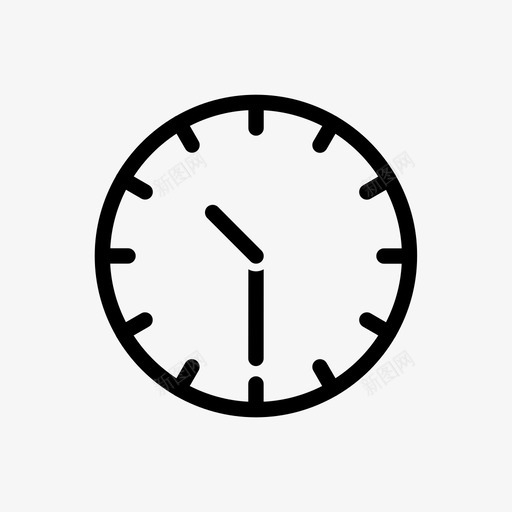 时间时钟半分钟svg_新图网 https://ixintu.com 时间 时钟 分钟 半分钟 手表