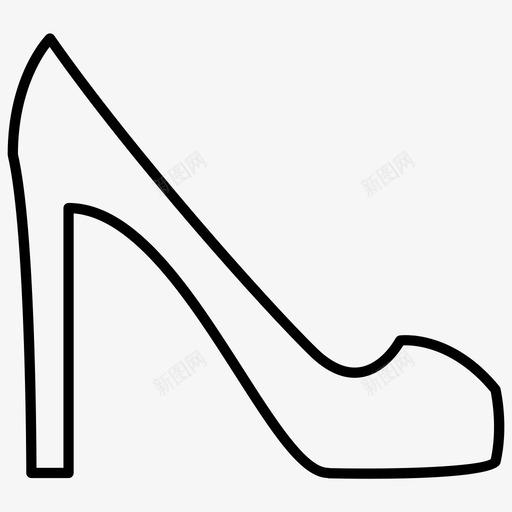 高跟鞋穿着时尚svg_新图网 https://ixintu.com 高跟鞋 穿着 时尚 脚鞋 衣服