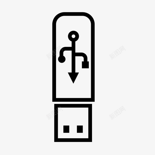 闪盘设备电子svg_新图网 https://ixintu.com 闪盘 设备 电子 媒体 存储 自由职业者 配件