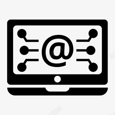 电子邮件系统信件提及图标