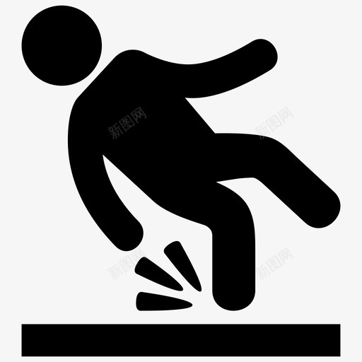滑事故坠落svg_新图网 https://ixintu.com 坠落 事故 医疗保健 雕文 部分