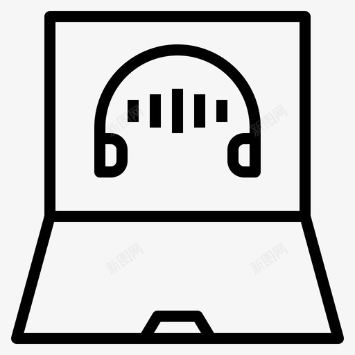 听音乐电脑电子svg_新图网 https://ixintu.com 音乐 电脑 电子 笔记本 电脑科技