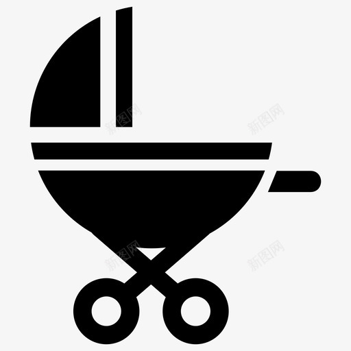 婴儿车马车孩子svg_新图网 https://ixintu.com 婴儿车 孩子 马车
