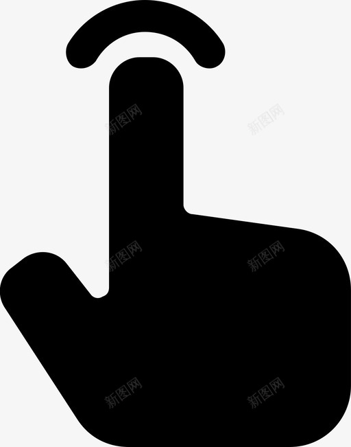单击手指手势svg_新图网 https://ixintu.com 单击 手指 手势 悬停