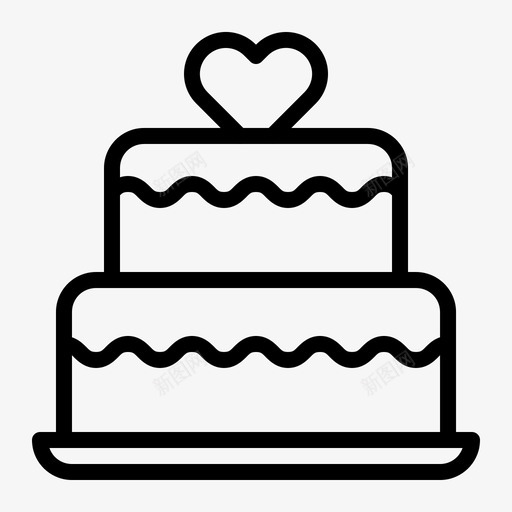 蛋糕食物心svg_新图网 https://ixintu.com 爱情 蛋糕 食物 心爱 婚礼 大纲