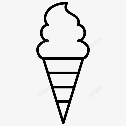 冰淇淋冷的凉的svg_新图网 https://ixintu.com 冰淇淋 冷的 甜点 食物 炎热 天气 夏天