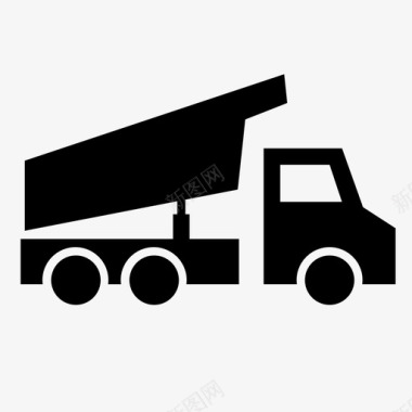 卡车送货卡车自卸卡车图标