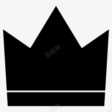 国王王冠新年雕文图标图标