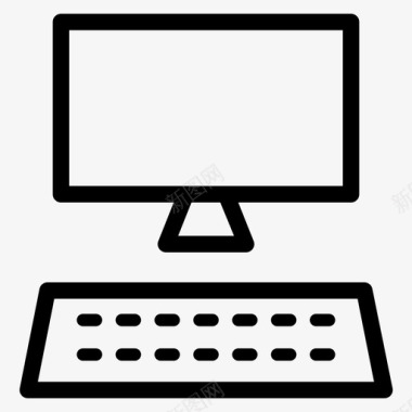 键盘和显示器计算机互联网图标