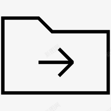 右文件夹页符号图标