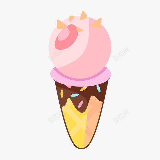 冰淇淋svg_新图网 https://ixintu.com 冰淇淋