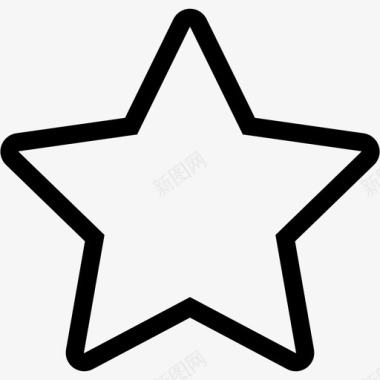 评价星星描边图标