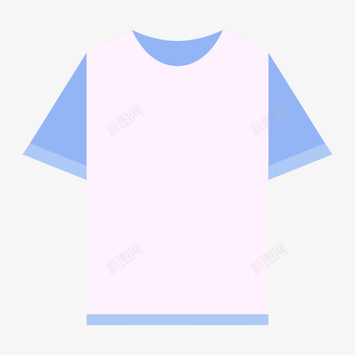 服装icon纯色版T恤svg_新图网 https://ixintu.com 服装 纯色 色版 多色