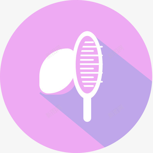 按摩梳svg_新图网 https://ixintu.com 按摩 填充 扁平 简约