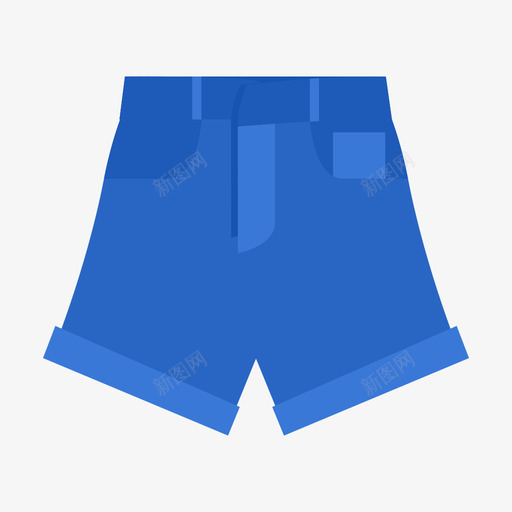 服装icon纯色版牛仔短裤svg_新图网 https://ixintu.com 服装 纯色 色版 牛仔 短裤 多色