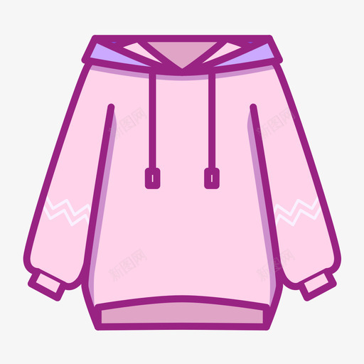 少女心服装卫衣svg_新图网 https://ixintu.com 少女 心服 服装 卫衣 多色 扁平 手绘 可爱