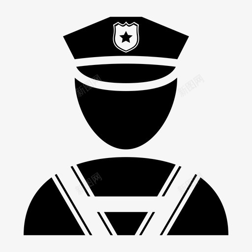 警力协警1svg_新图网 https://ixintu.com 警力 协警