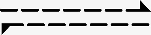 虚线箭头去色svg_新图网 https://ixintu.com 虚线 箭头 去色 填充 扁平 单色