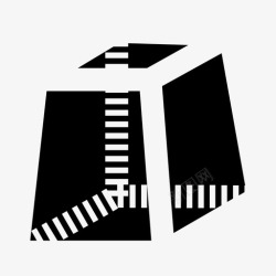 梯形棱柱梯形3d多边形棱柱体高清图片