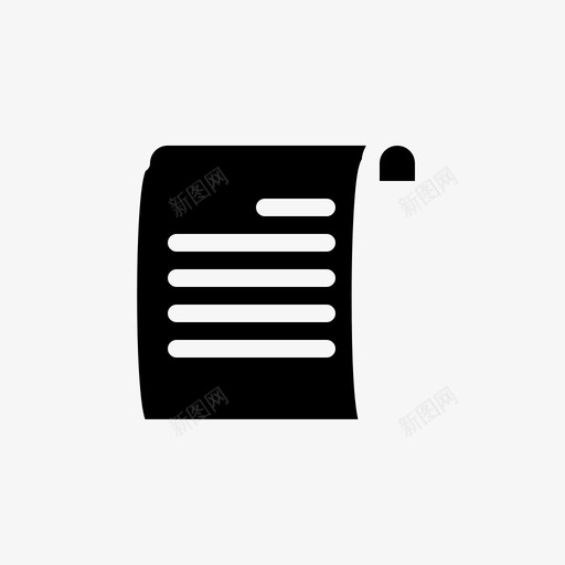 纸张帐单简报svg_新图网 https://ixintu.com 纸张 帐单 简报 文件 报纸 教育