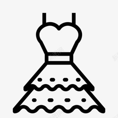 礼服衣服婚礼图标