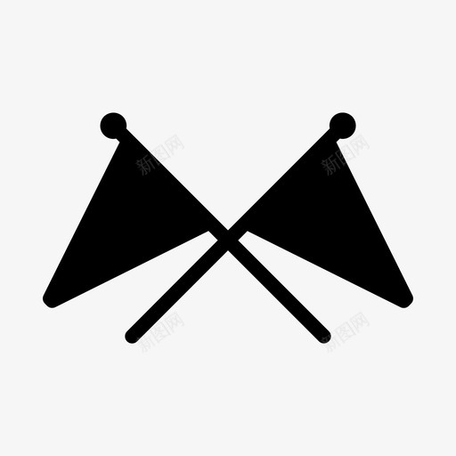完成运动球svg_新图网 https://ixintu.com 运动 完成 旗子 比赛