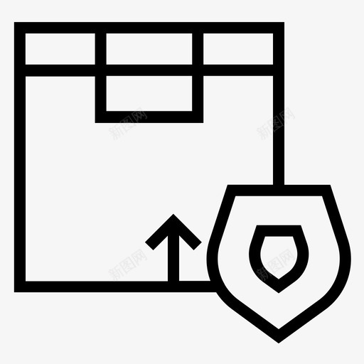 盒子安全包裹保护包裹安全svg_新图网 https://ixintu.com 安全 包裹 盒子 交付 保护 产品 支付