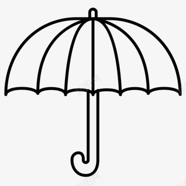 伞雨安全图标