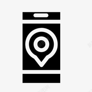 智能手机gps地址目的地图标