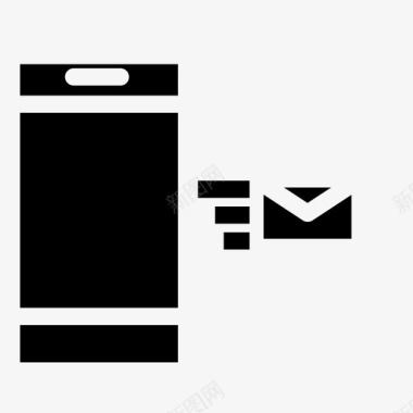 发送电子邮件手机智能手机图标