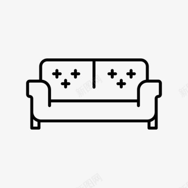 沙发商务家庭图标