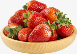 草莓盘装草莓免扣素材
